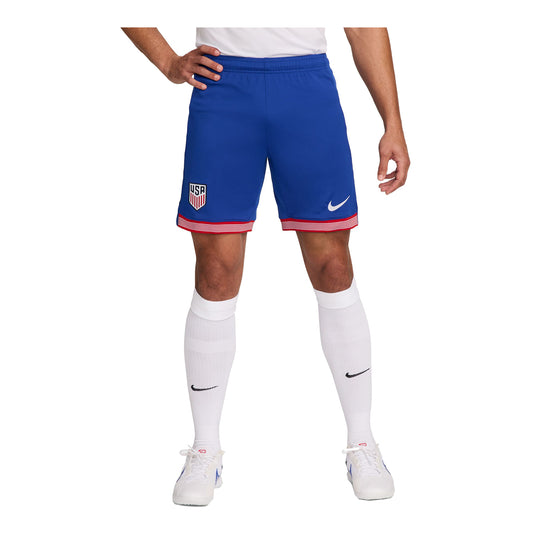 Men's Nike USA 2024 Stadium Home Blue Shorts - Front View