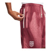 Men's Nike USA 8 Inch Red Fleece Shorts  -Zipper Pocket View