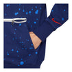Men's Nike USA 2023 Splatter Crest Blue Hoodie - Sleeve View