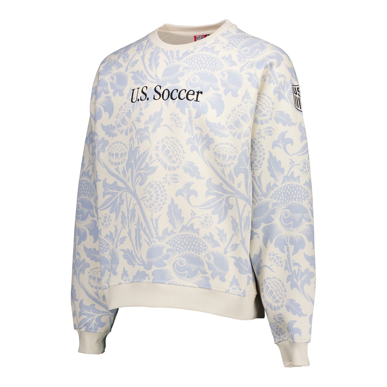 Unisex USA Floral Crewneck