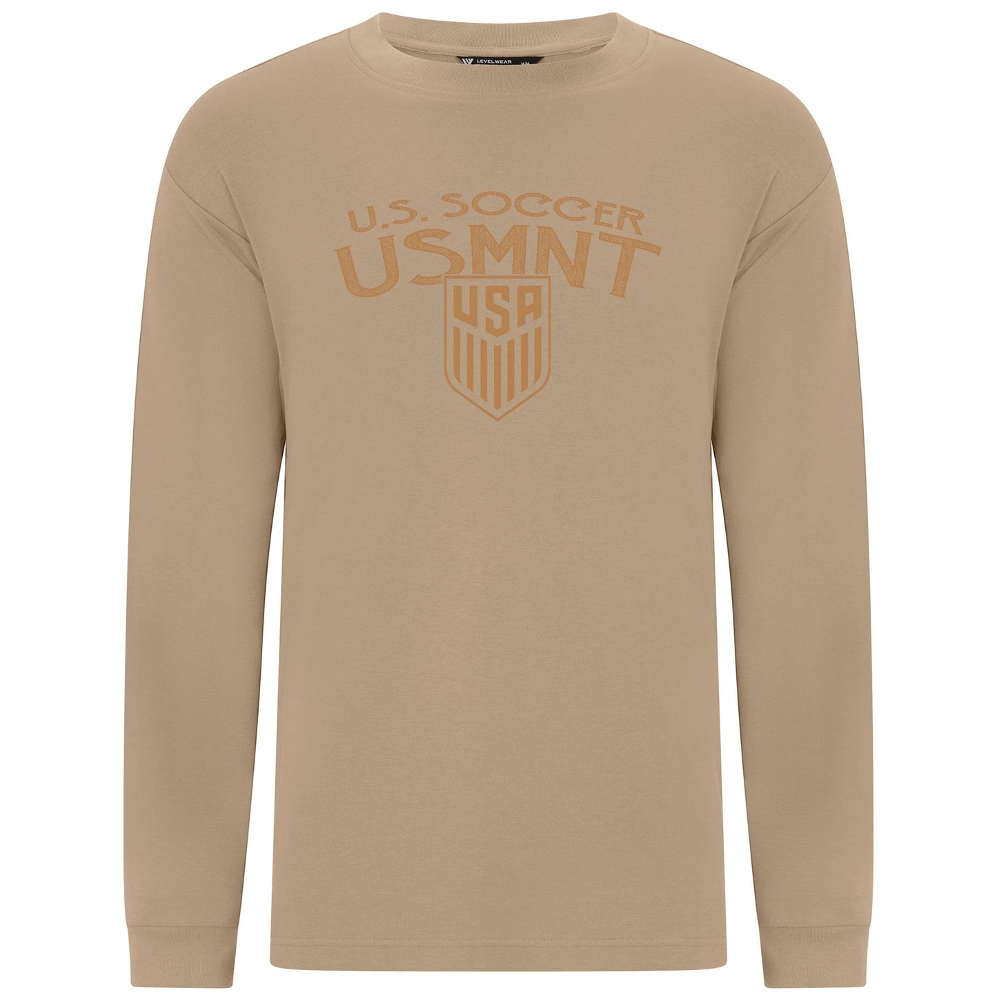 Unisex Levelwear USMNT Luxe Knit Brown Crewneck