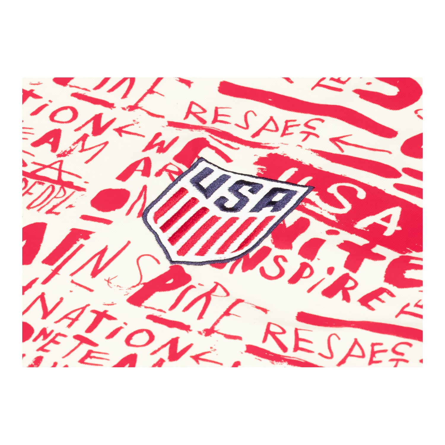 Unisex USA Icon Red Tee - Logo View