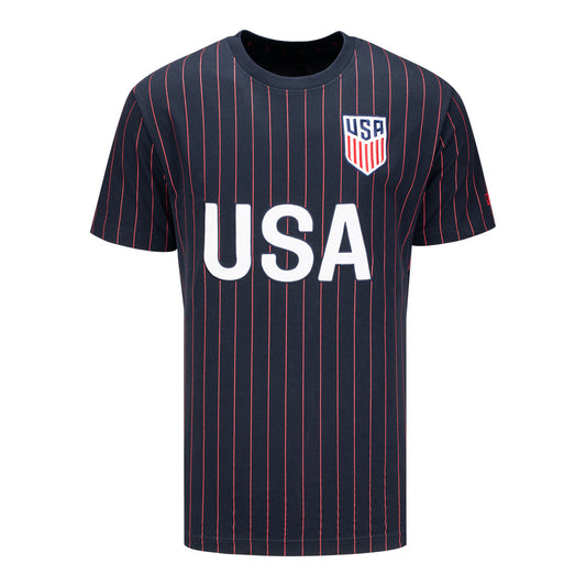 Unisex USMNT New Era Pinstripe T-Shirt