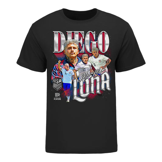 Unisex USMNT Diego Luna "Moon Man" Black Tee
