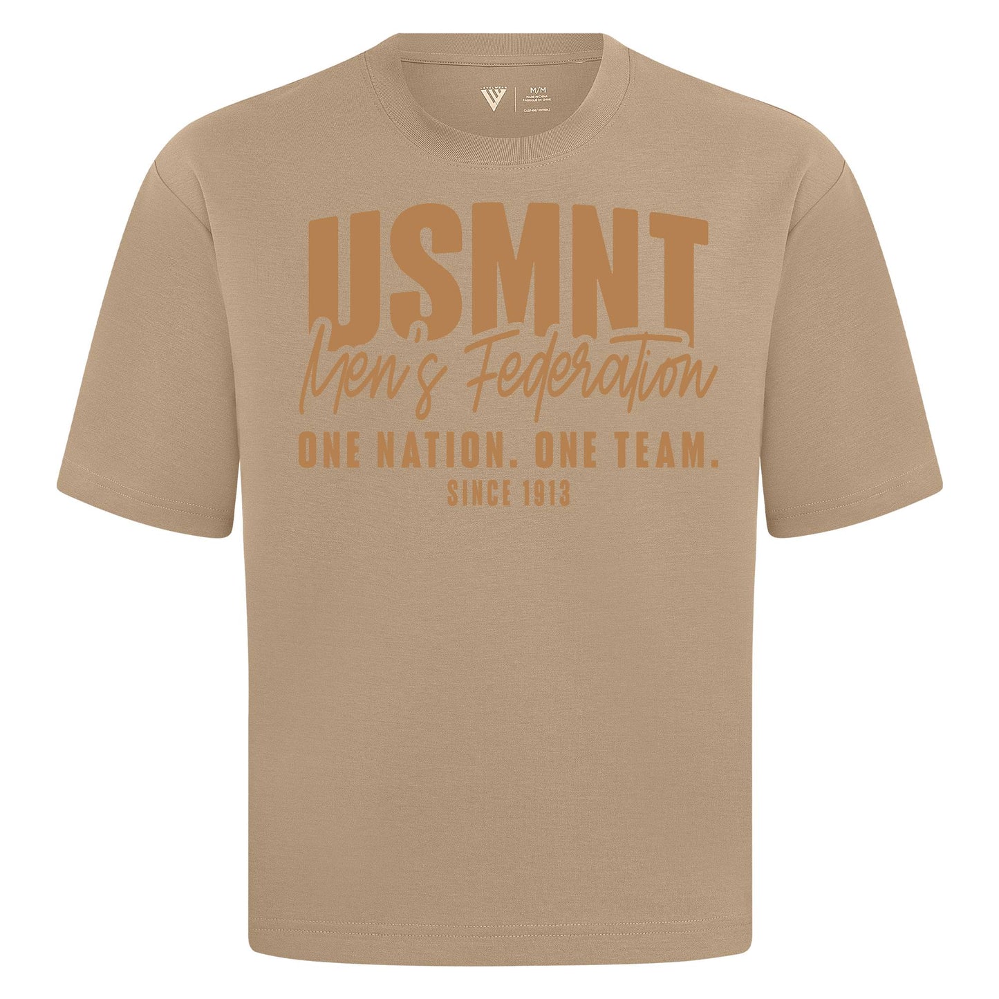 Unisex Levelwear USMNT Luxe Knit Brown T-Shirt