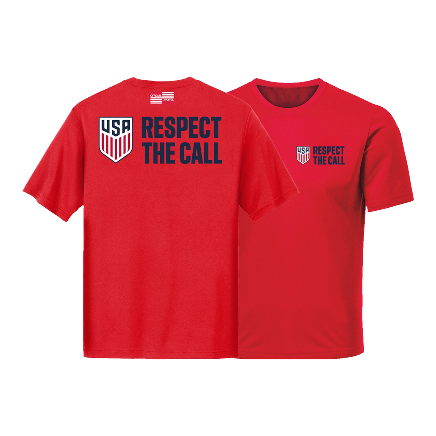 Unisex U.S Soccer Respect The Call Red T-Shirt