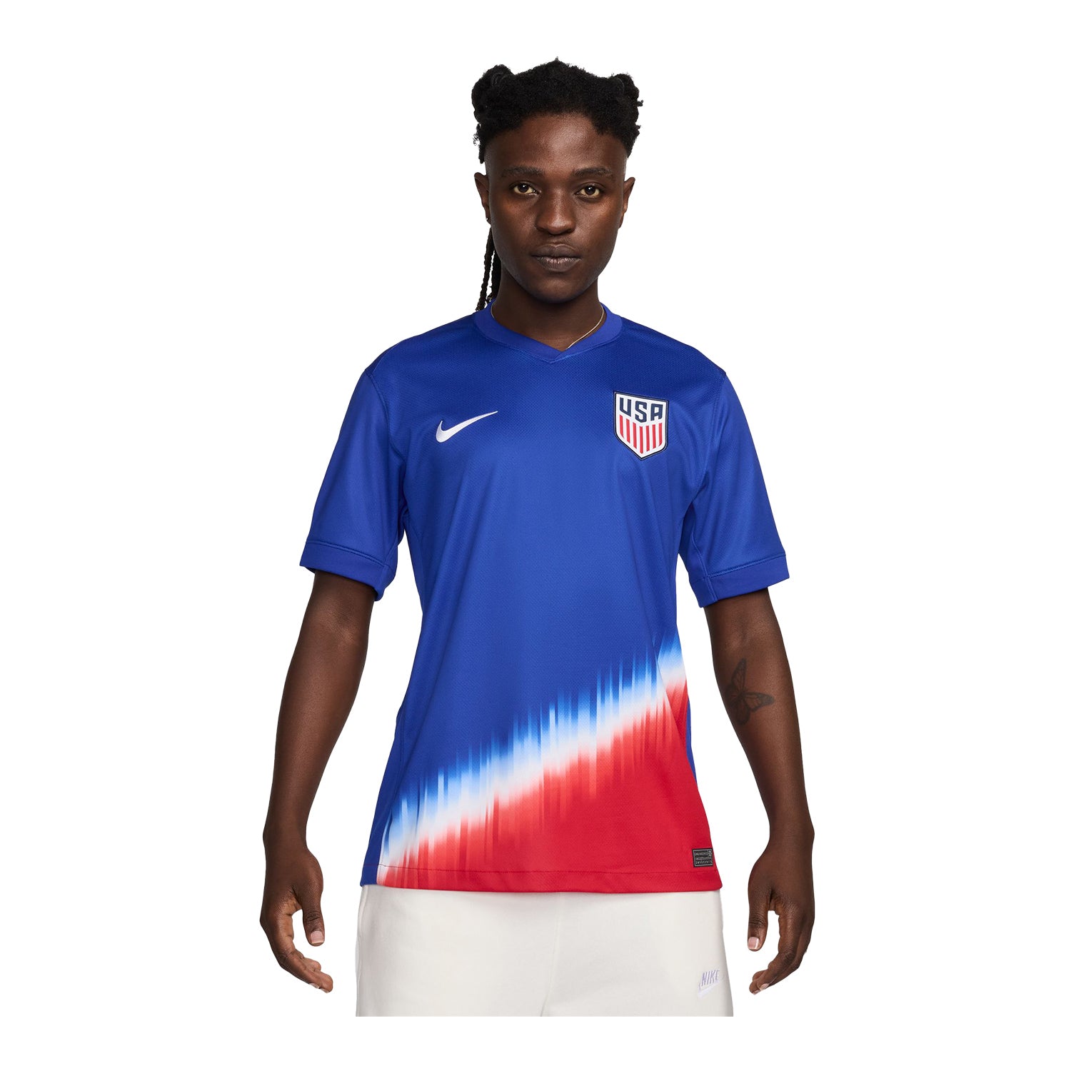 Men's Nike USMNT 2024 American Icon Away Stadium Jersey - Front Model View