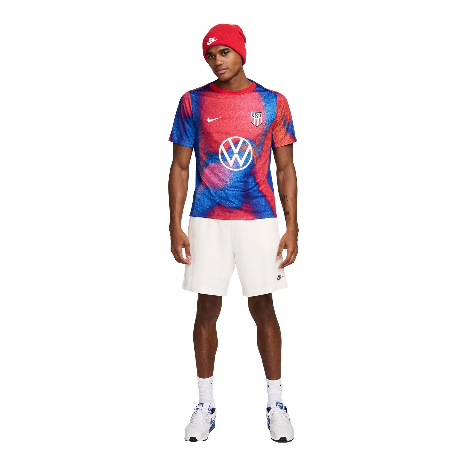 Men's Nike USA 2024 Pre-Match Top - Full Body View