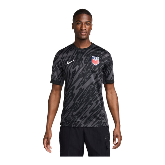 Men's Nike USMNT 2024 Stadium Short Sleeve Goalkeeper Jersey - Front View