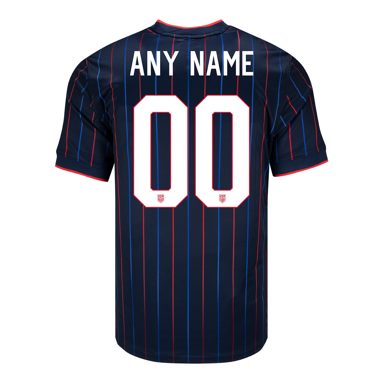 Men's Nike USMNT 2025 Personalized Heartbeat Away Stadium Jersey