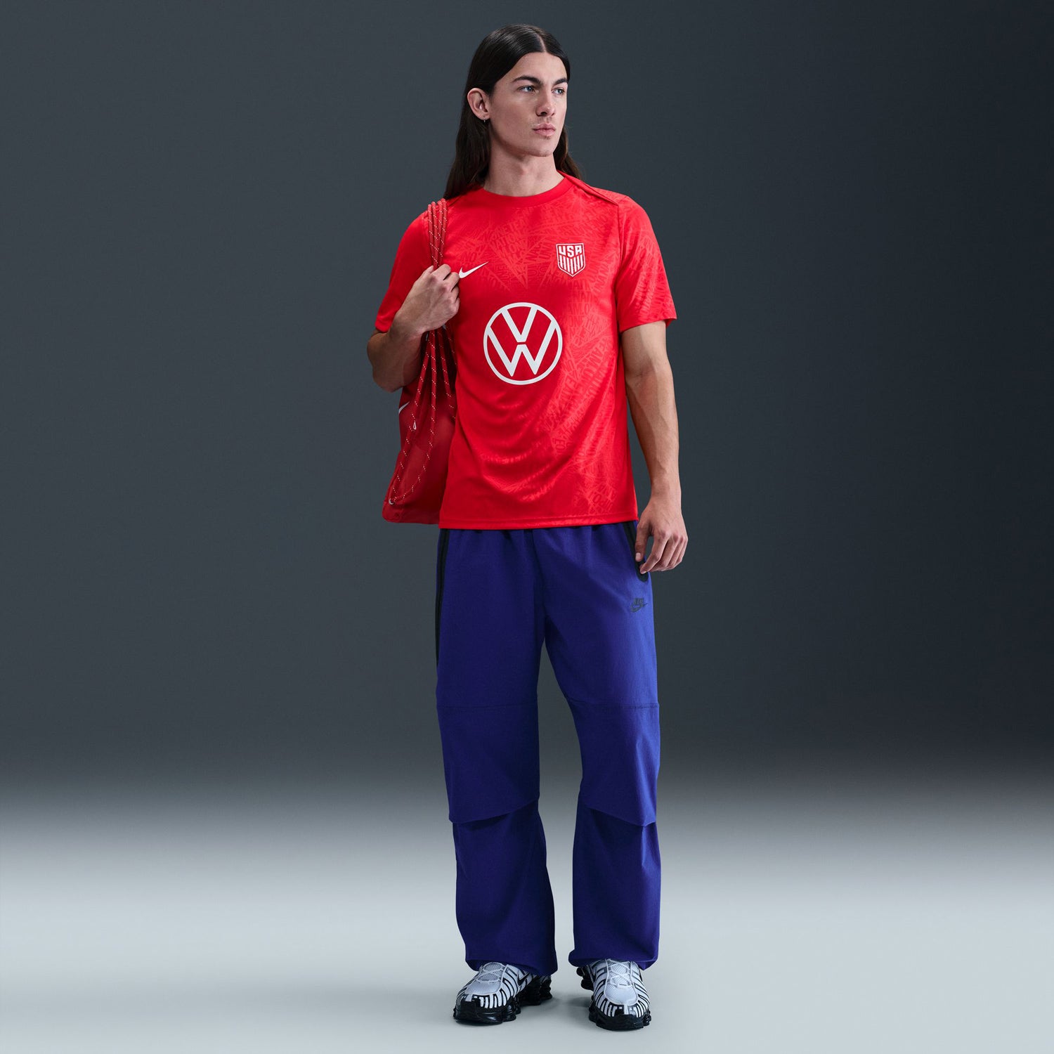 Men's Nike USA 2025 Pre-Match Top