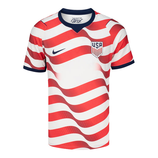 Men's Nike USMNT 2026 Personalized Home Authentic Jersey - Stripes
