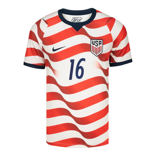 Men's Nike USMNT 2026 Alex Freeman Home Stadium Jersey - Stripes