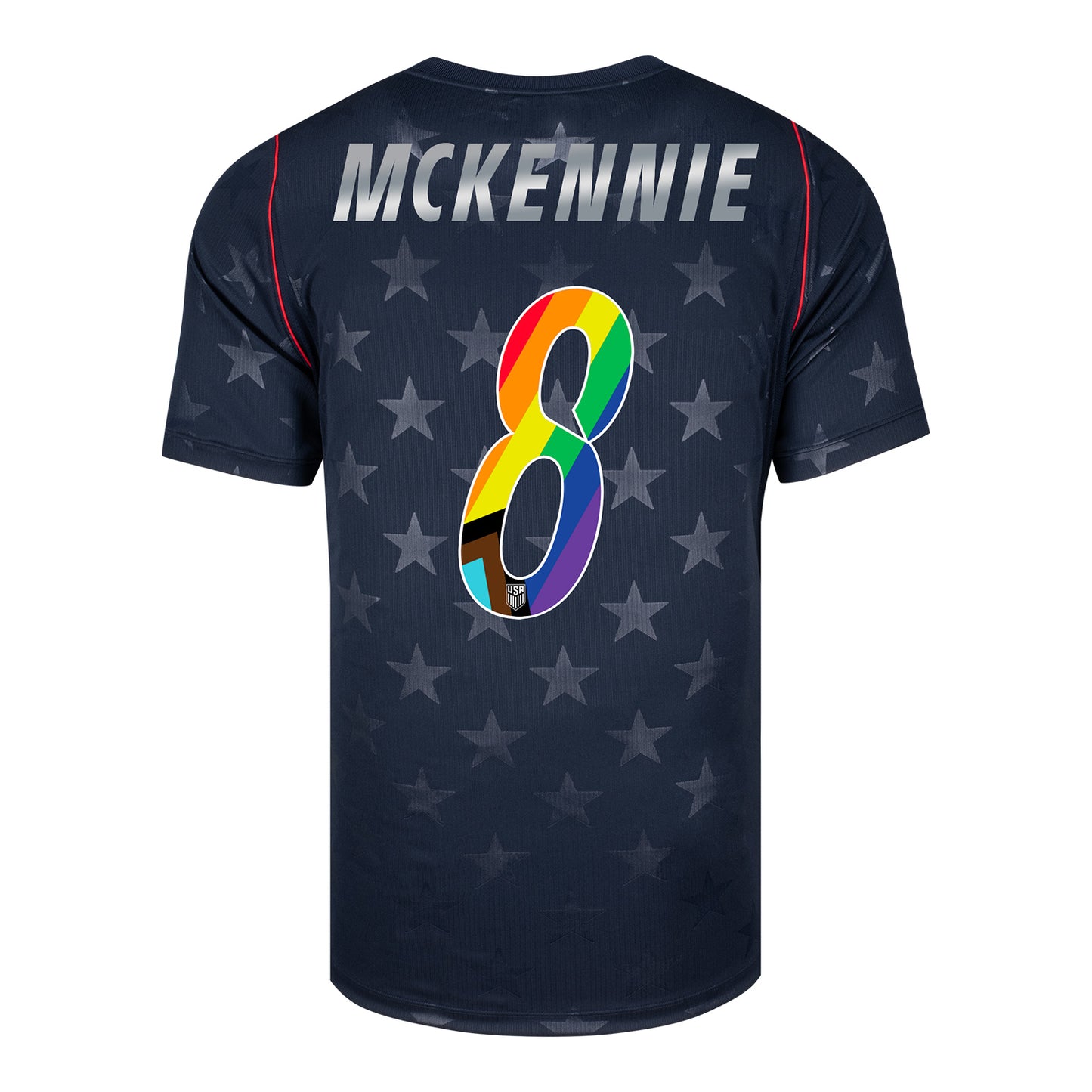 Men's Nike USMNT 2026 Weston McKennie Pride Away Stadium Jersey - Stars