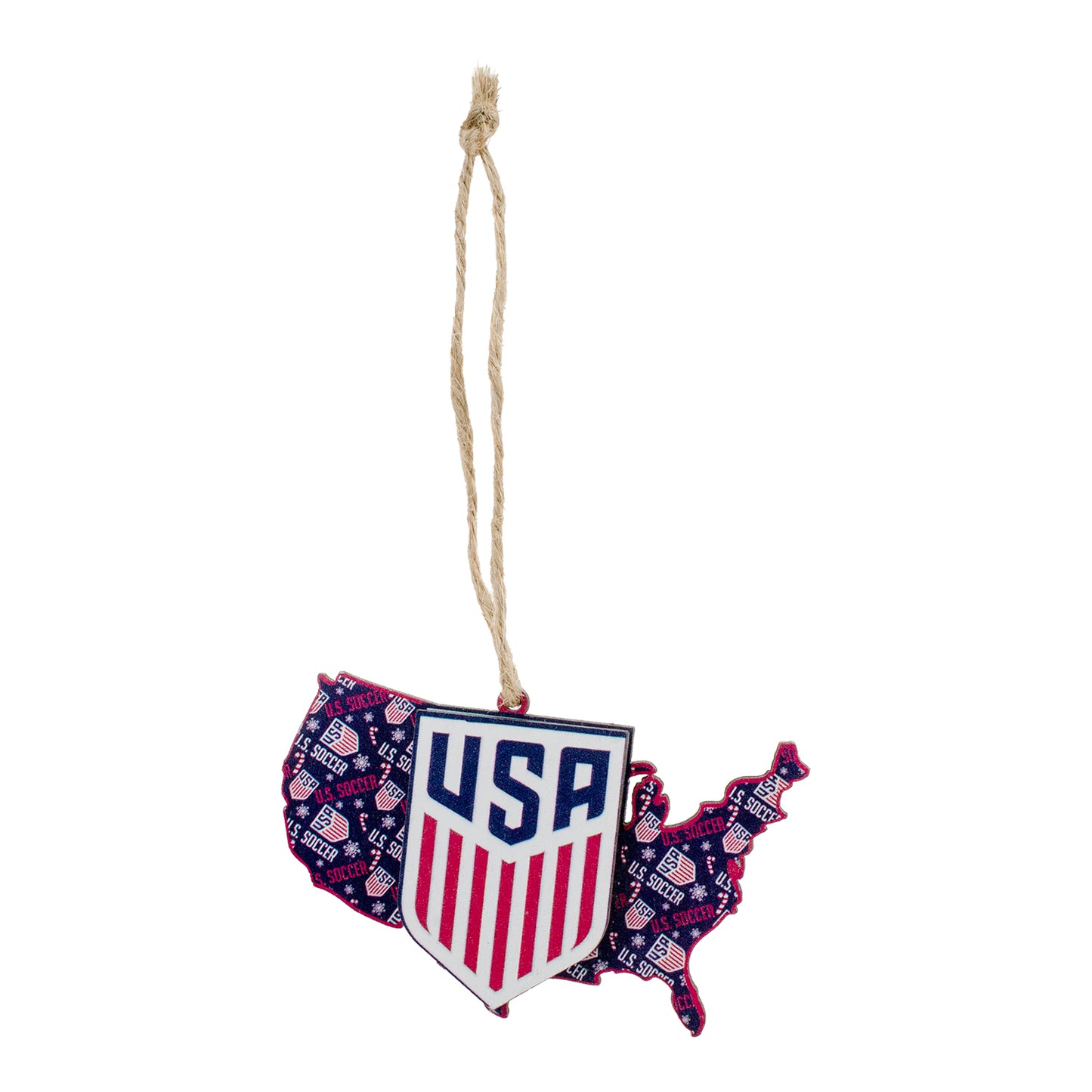 USMNT Wooden State Outline Ornament