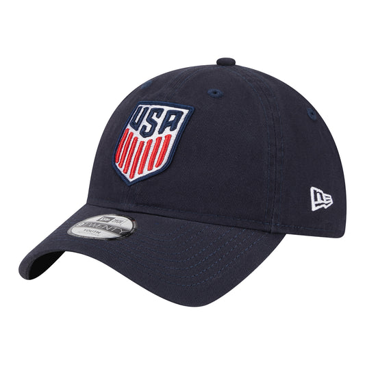 Youth New Era USMNT 9Twenty Navy Hat - Side View