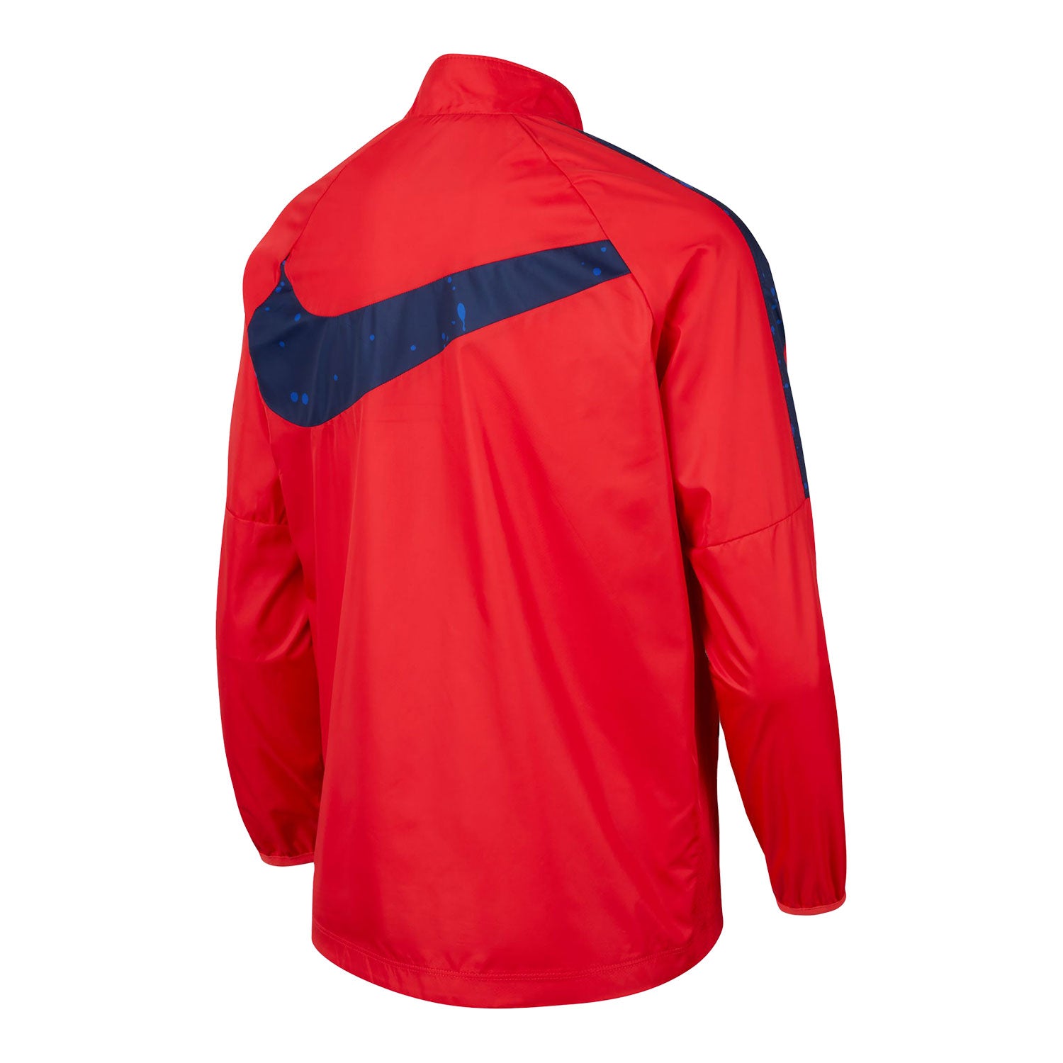 Youth Nike USMNT 2023 Repel Splatter Swoosh Red Jacket - Back View