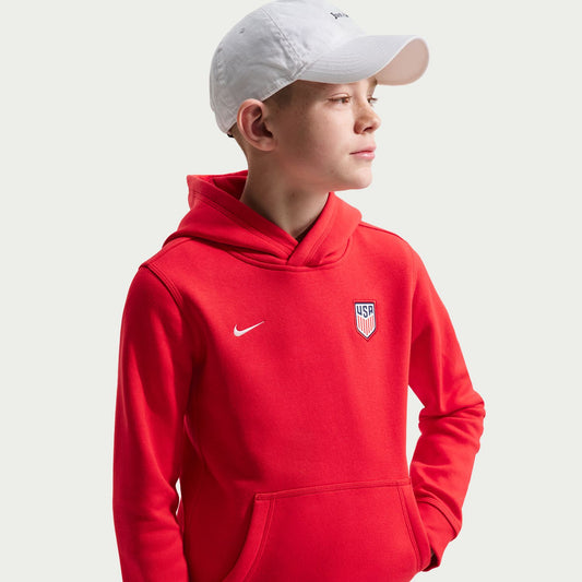 Youth Nike USMNT Club Red Hoodie