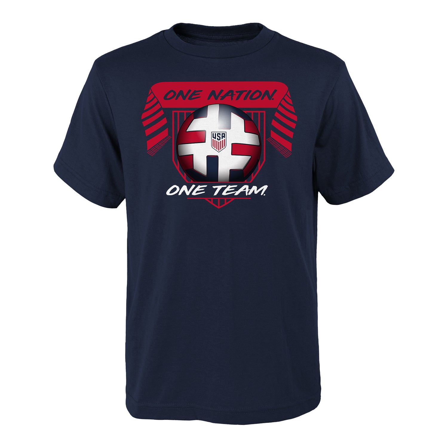 Youth USMNT Outerstuff Classic Blue Tee - Front View