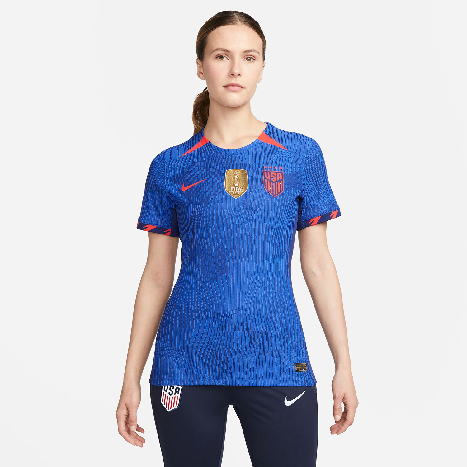 Nike Women's 2019 FIFA Women's World Cup USA Soccer Breathe Stadium Away  Replica Jersey 