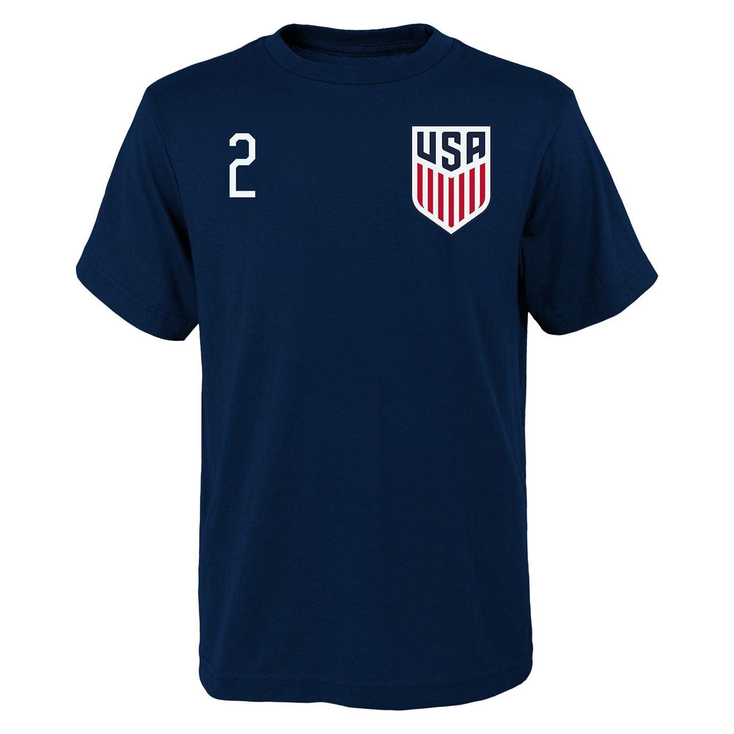 Youth Outerstuff USMNT Dest 2 Navy Tee - Front View