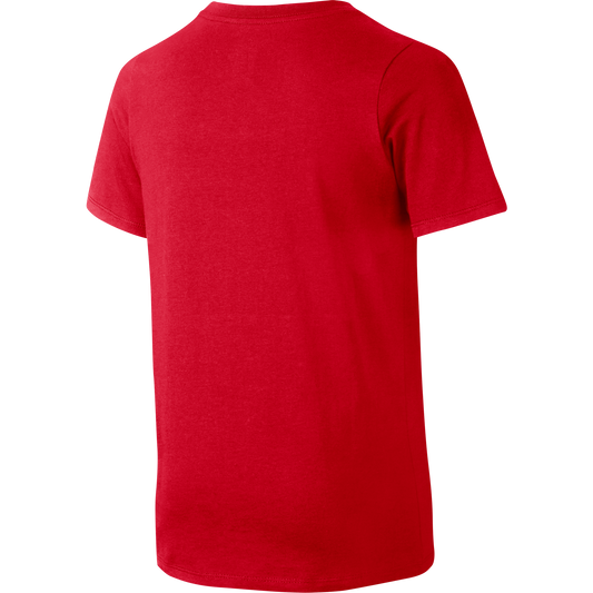 Youth Nike USMNT Crest Red Tee - Back View
