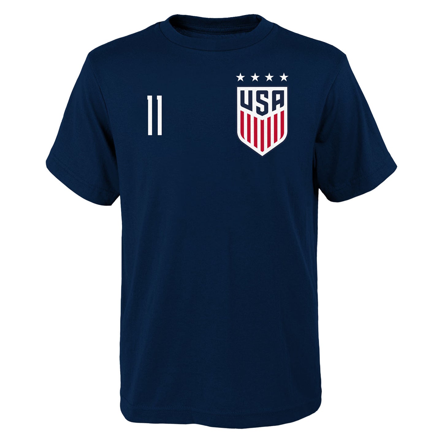 Men's Outerstuff USWNT Smith 11 Navy Tee - Front View
