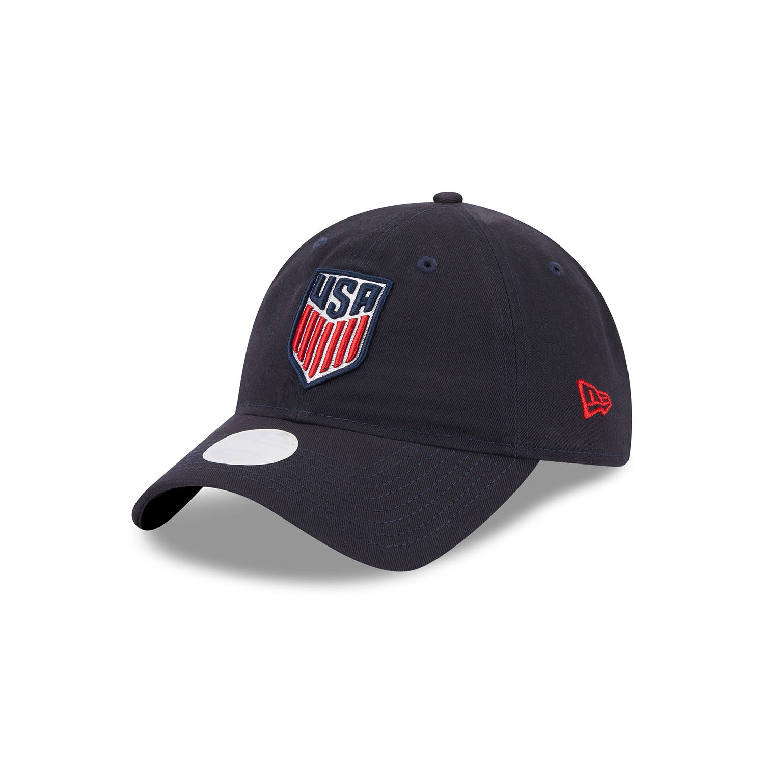 Women's New Era USA 9Twenty Classic Navy Hat - Front/Side View