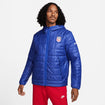 Men's Nike USA Fleece Lined Full Zip Jacket in Blue - Front View
