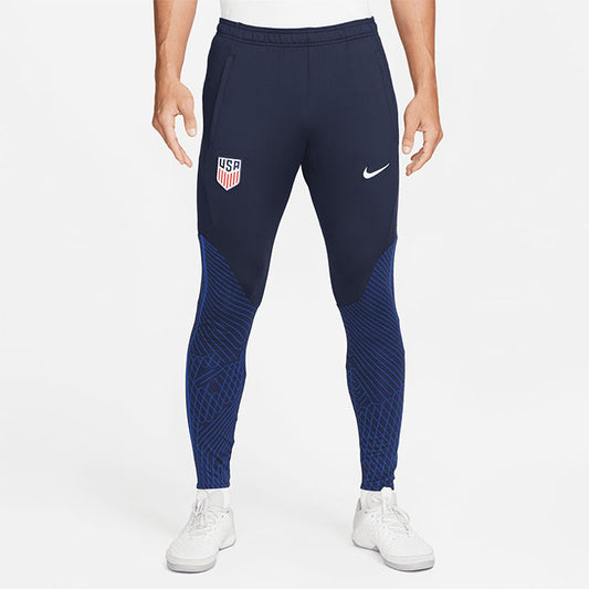 Men's Nike USA Dri-Fit Strike Navy Training Pants - Front View