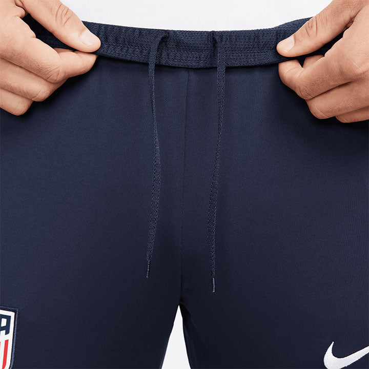 Men's Nike USA Dri-Fit Strike Navy Training Pants - Front Close View