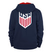 Men's New Era USMNT Property of USA 1776 Hoodie in Navy - Back View