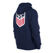 Men's New Era USMNT Property of USA 1776 Hoodie in Navy - Back/Side View