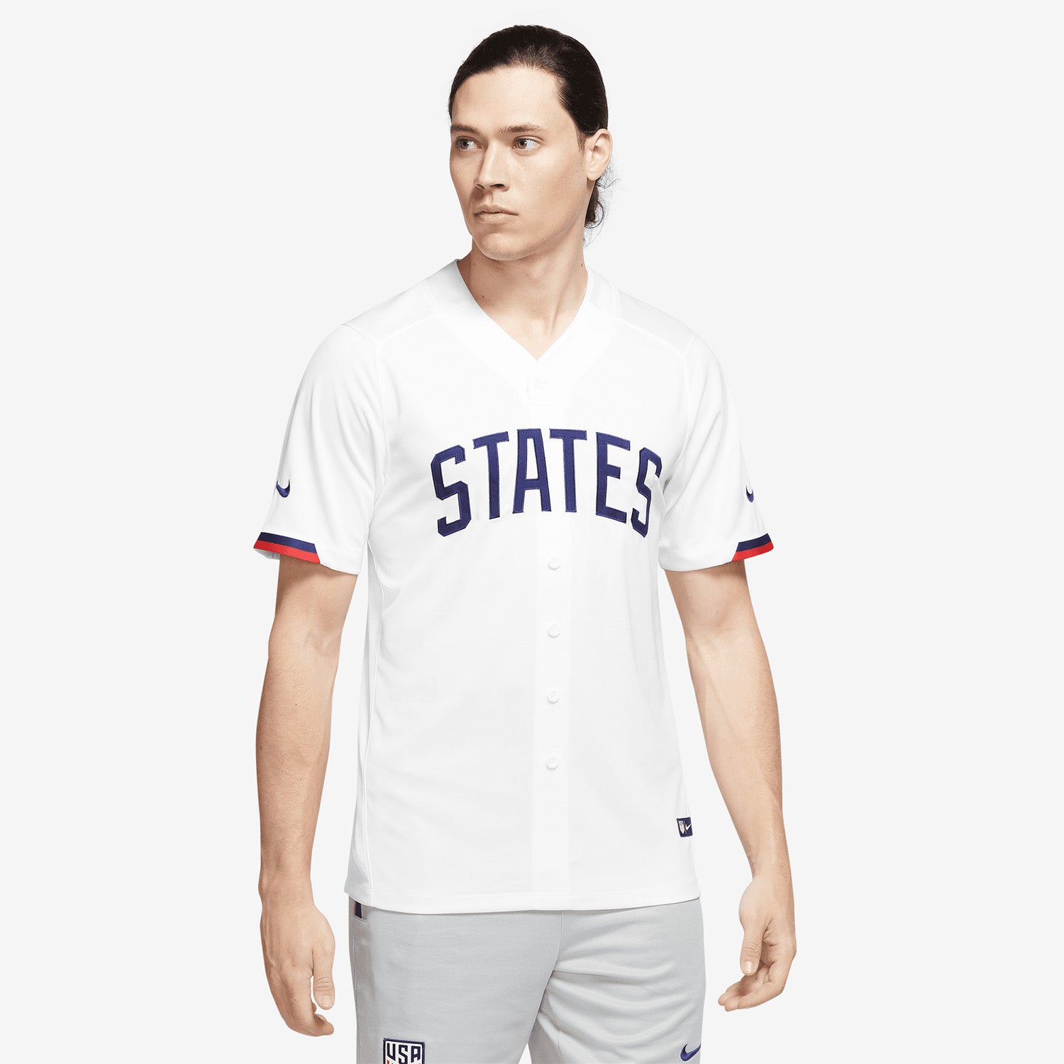 Men's Nike USA Dri-Fit States Baseball Jersey - Official U.S. Soccer