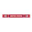 Ruffneck USWNT SBC Knit Scarf in Red - Back View