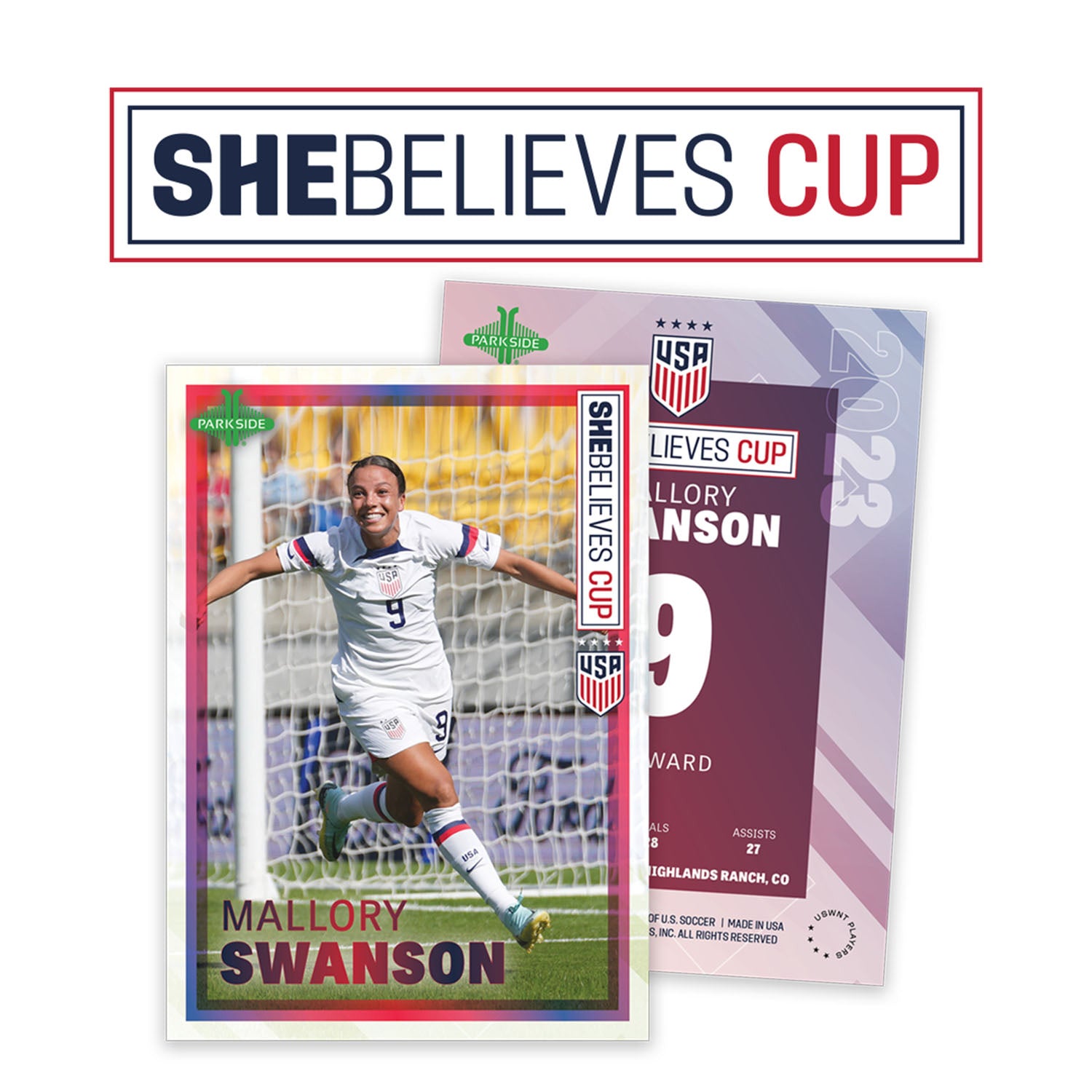 USWNT 2023 SheBelieves Cup Trading Cards Set by Parkside