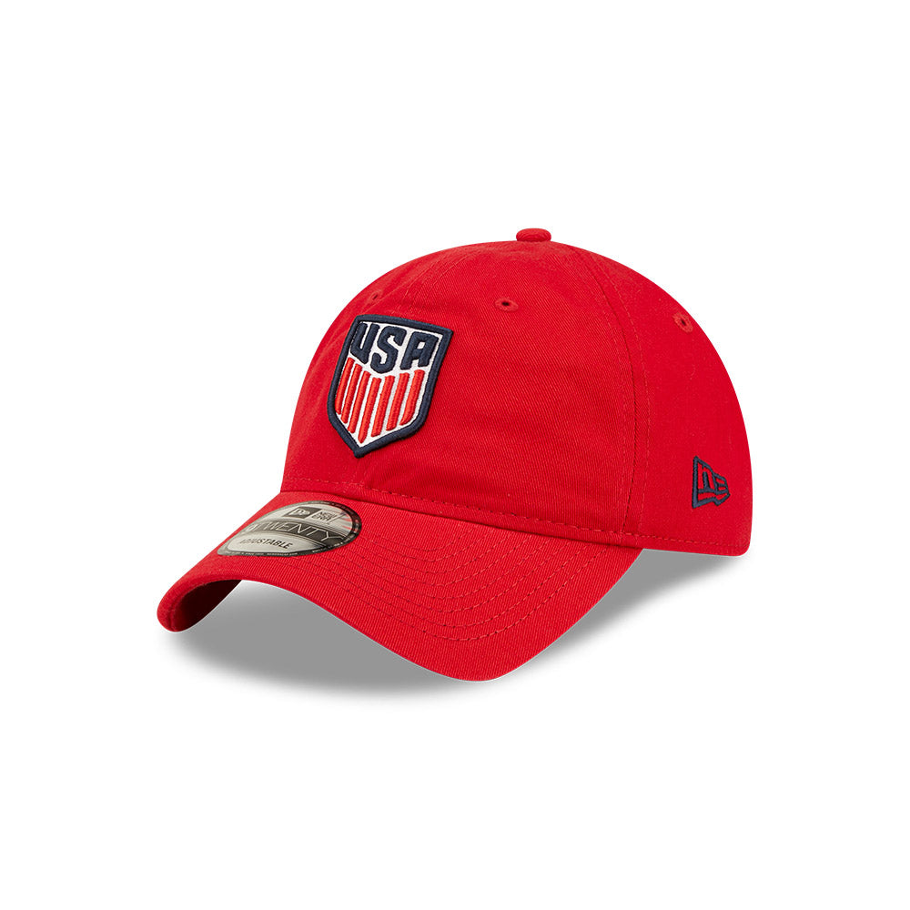 Kids New Era USA 9Twenty Core Classic 2.0 Red Hat in Red - Left View
