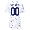 Women's Nike USWNT 2023 Home Personalized Match Jersey w/ FIFA Badge in White - Back View