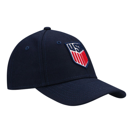 Kids New Era USA 9Forty The League Navy Hat - Side View