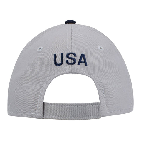 Kids New Era USA 9Forty The League Grey Hat - Back View