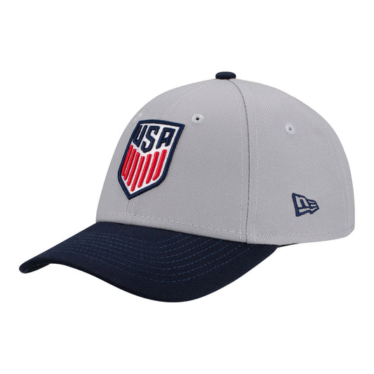 Kids New Era USA 9Forty The League Grey Hat - Front View
