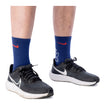 Nike USA Everyday Script 3 Pack Socks - Blue On Model View