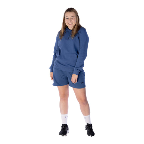 Women's Nike USA Travel Fleece Blue Hoodie - Front View