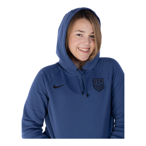 Women's Nike Travel Fleece Blue Hoodie Official U.S. Store