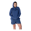 Women's Nike USA Travel Fleece Blue Hoodie - Front View