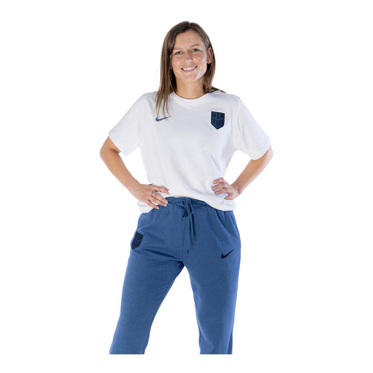 Women's Nike USA Travel White Tee - Front View