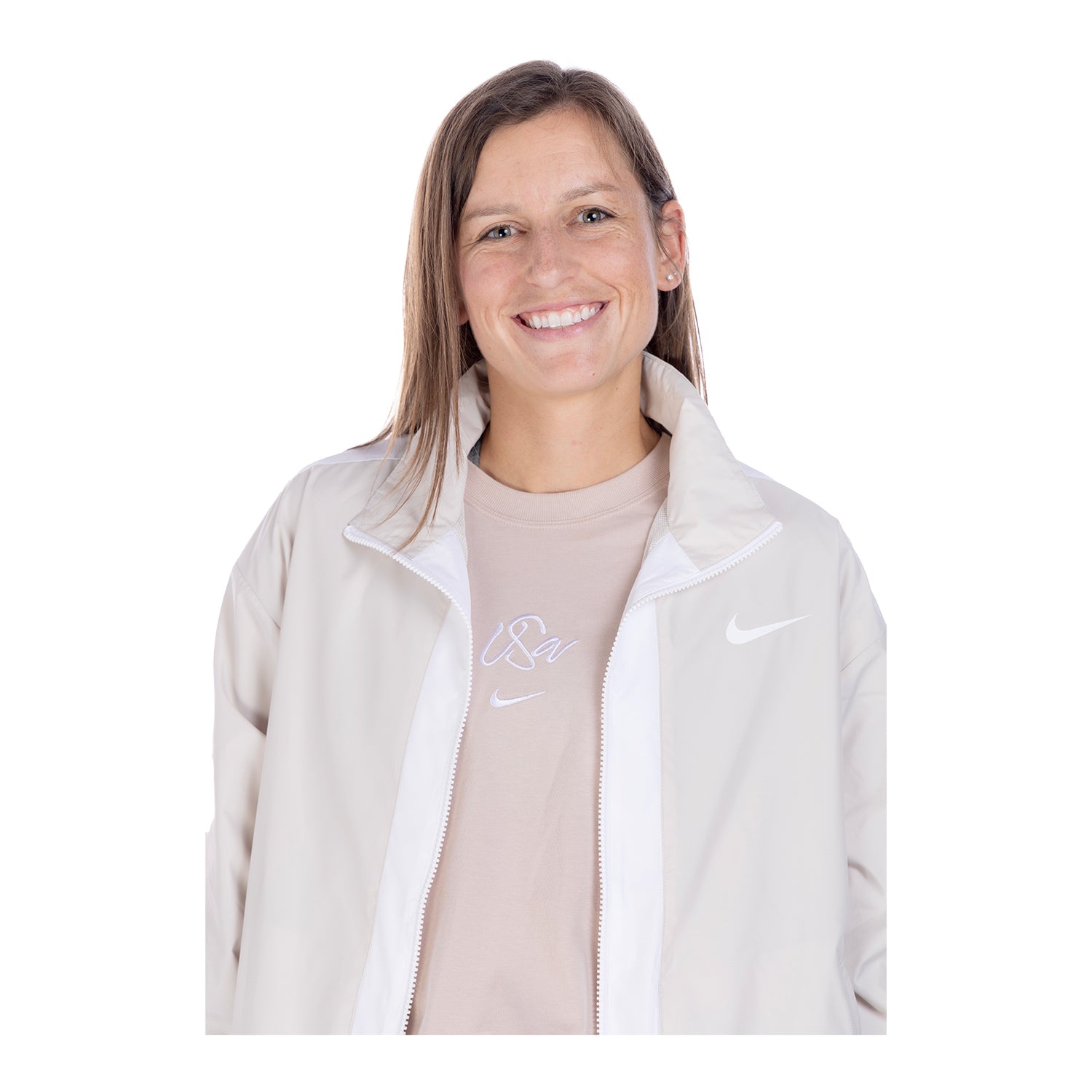 Women's Nike USA Trifecta Stone Jacket - Front View