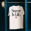 Unisex Original Retro Brand USA 1993 Soccer is Life Crest Vintage Cream Tee