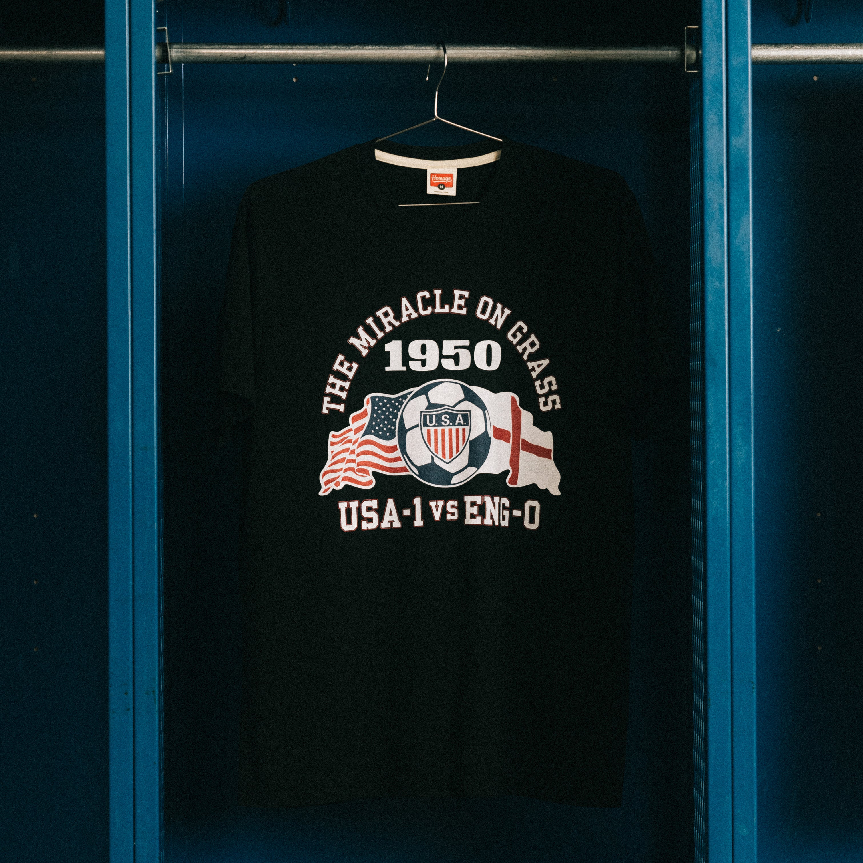 Unisex Homage USMNT Retro 1950 Miracle Black Tee
