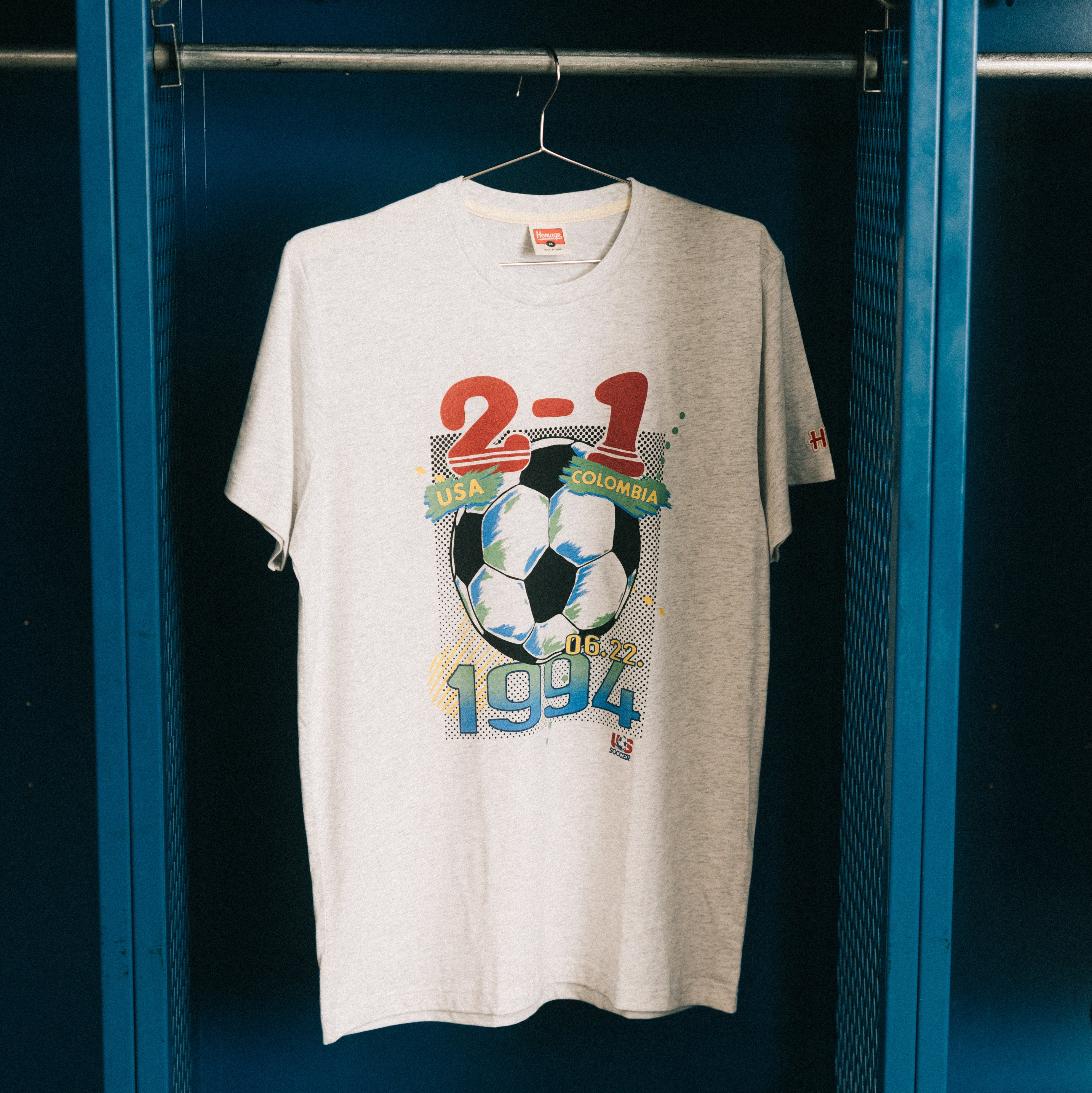 Unisex Homage USMNT Retro 1994 Finals White Tee